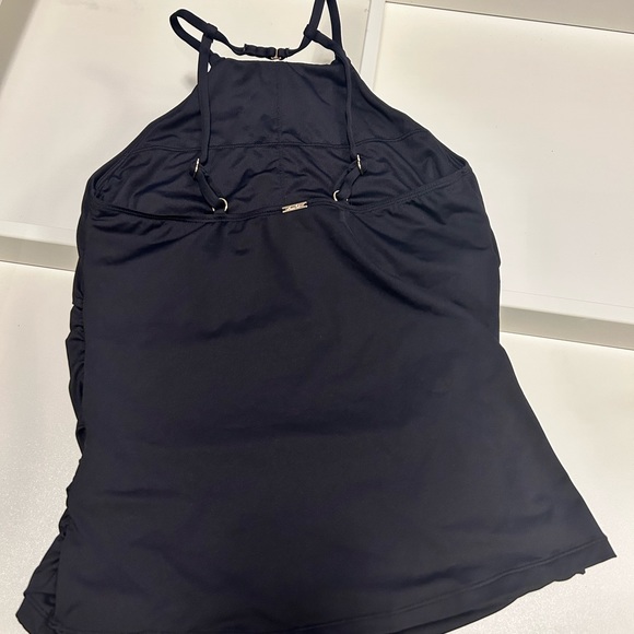 Anne Cole Women's TP High Neck Tankini Swimsuit Top - Picture 2 of 3